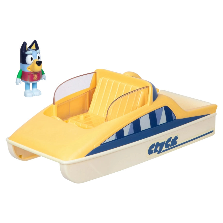 Bluey Series 13 Color-Change City Cat Motor Boat Playset (6.35 cm)