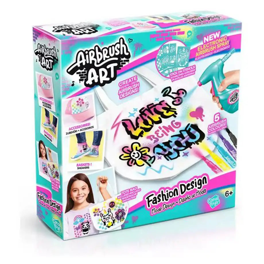Canal Toys Airbrush Art Fashion Design Kit (5 Pieces)