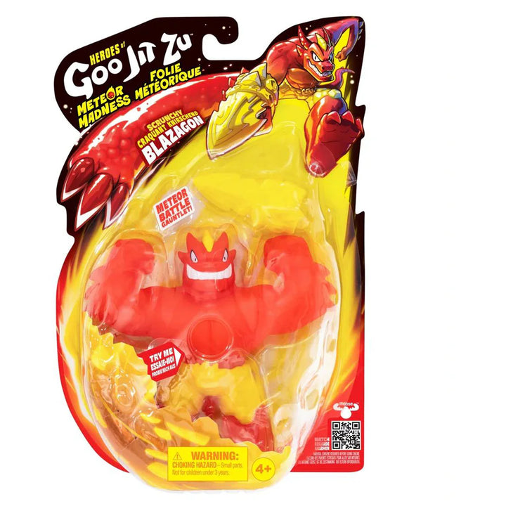 Heroes of Goo Jit Zu Meteor Madness Series 13 Scrunchy Blazagon Figure (13 cm)