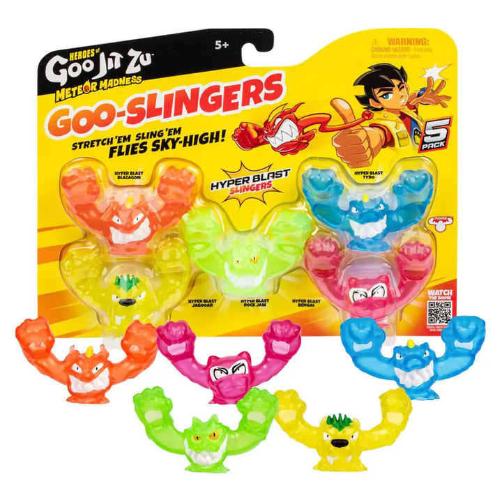 Heroes of Goo Jit Zu Meteor Madness Series 13 Goo Slingers Hyper Blast Slingers Pack (Pack of 5)