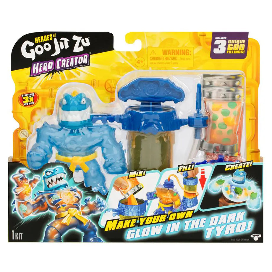 Heroes of Goo Jit Zu Hero Creator Series 2 Make Your Own Glow-in-the-Dark Tyro Kit