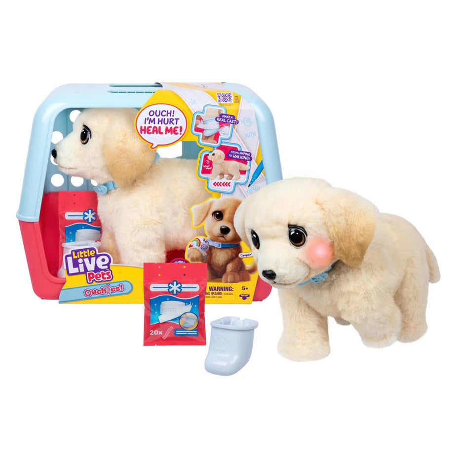 Little Live Pets Ouchies Cooper Interactive Plush Toy Playset