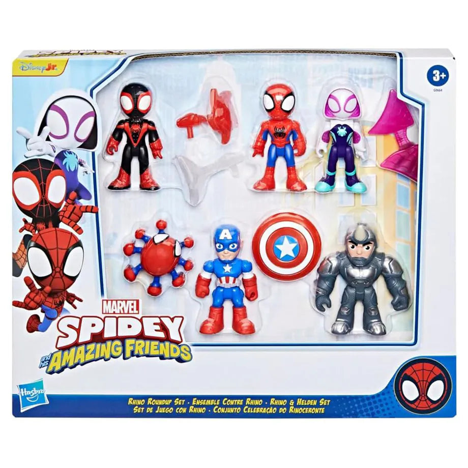 Hasbro Marvel Spidey and His Amazing Friends Rhino Roundup Set