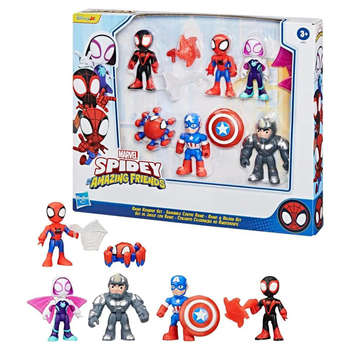 Hasbro Marvel Spidey and His Amazing Friends Rhino Roundup Set