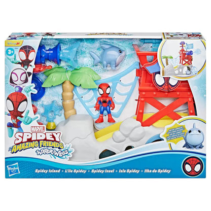 Hasbro Marvel Spidey and His Amazing Friends Water-Webs Spidey Island Playset