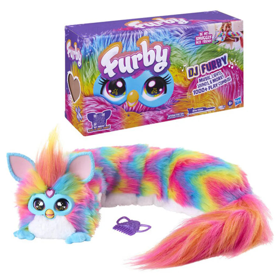 Furby DJ Furby Interactive Plush Toy (55.8 cm, Rainbow)