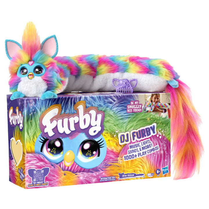 Furby DJ Furby Interactive Plush Toy (55.8 cm, Rainbow)