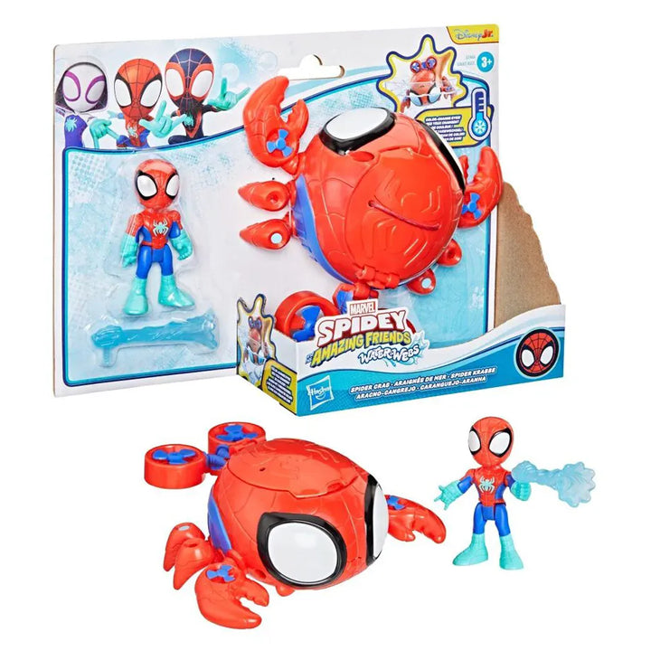 Hasbro Marvel Spidey and His Amazing Friends Water-Webs Spider-Krab Submarine Playset
