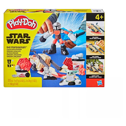 Play-Doh Star Wars The Mandalorian Launching Speeder Playset (Pack of 11, 142 g)