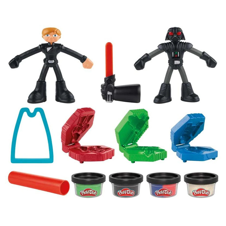 Play-Doh Star Wars Squish & Slice Lightsabers Action Figure Set (Pack of 12, 113 g)