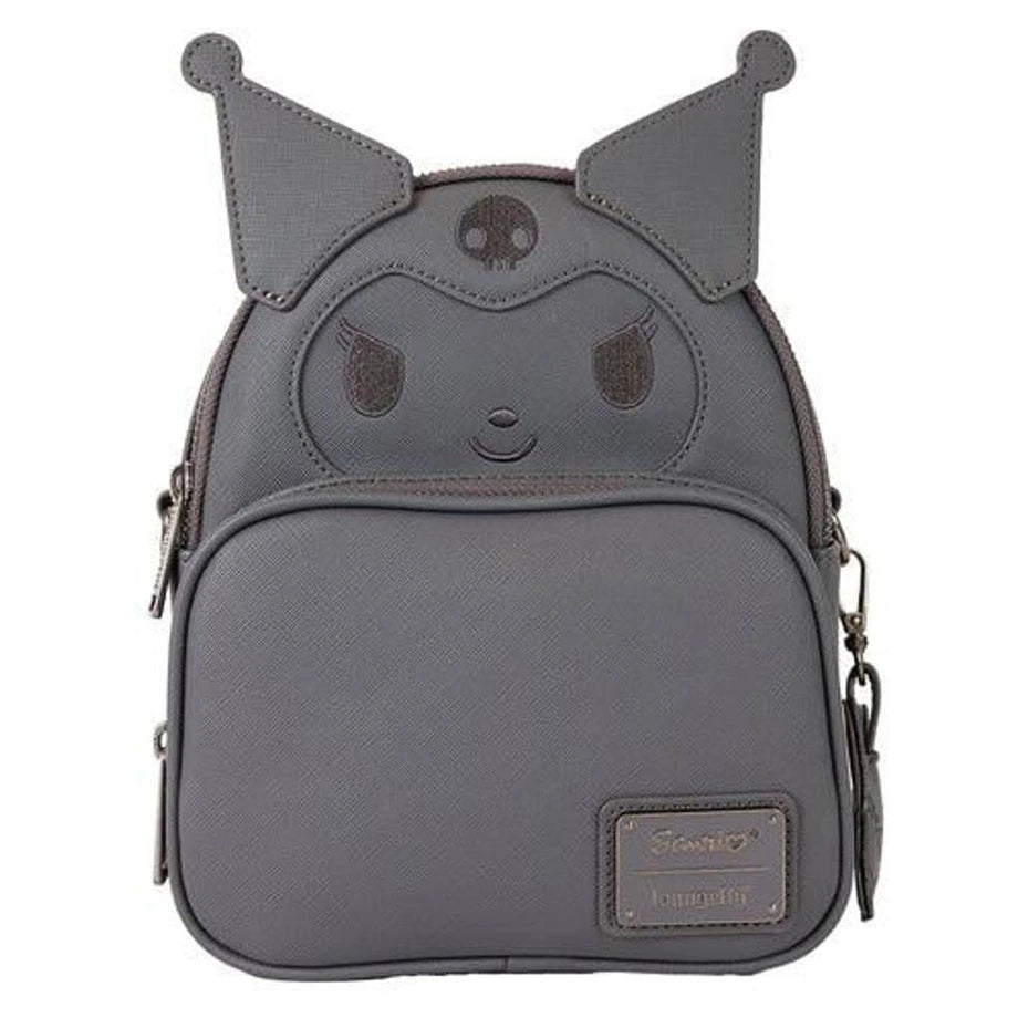 Loungefly x Funko POP! Sanrio Kuromi Monochrome Cosplay Convertible Mini Backpack & Crossbody Bag (10.2 x 17.1 x 21 cm)