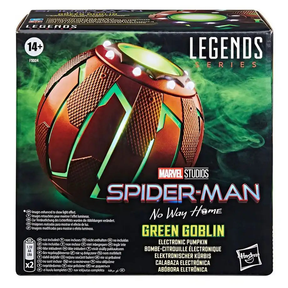 Hasbro Marvel Spider-Man No Way Home Legends Series Green Goblin Electronic Pumpkin