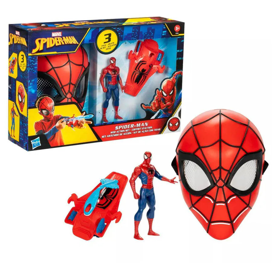 Hasbro Marvel Spider-Man Web Action Set (Pack of 3)
