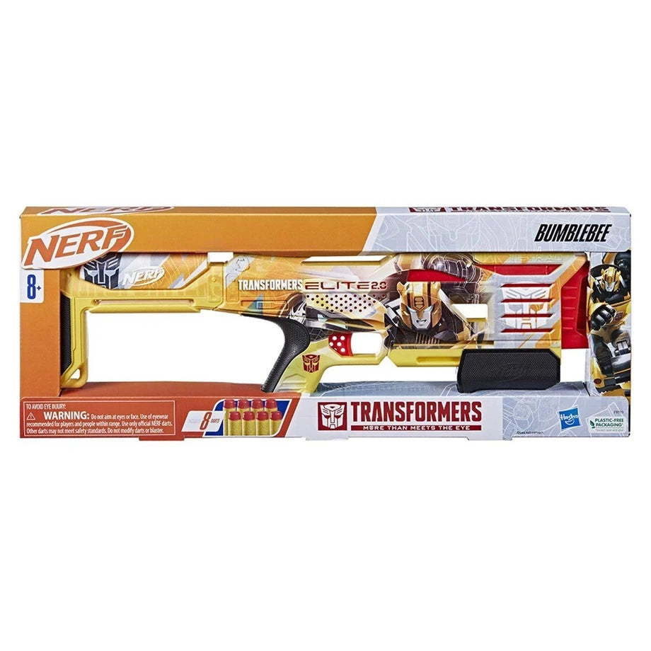 Hasbro NERF Transformers Elite 2.0 Bumblebee Blaster With 8 Darts