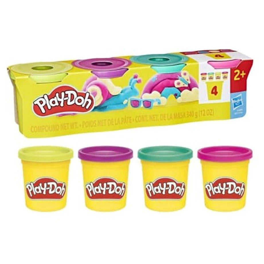 Play-Doh Vibrant Colors Modeling Compound Cans (340 g, Pack of 4)