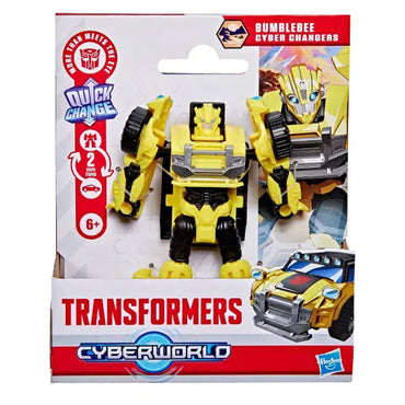 Transformers Cyberworld 2-in-1 Cyber Changers Bumblebee Action Figure (10 cm)