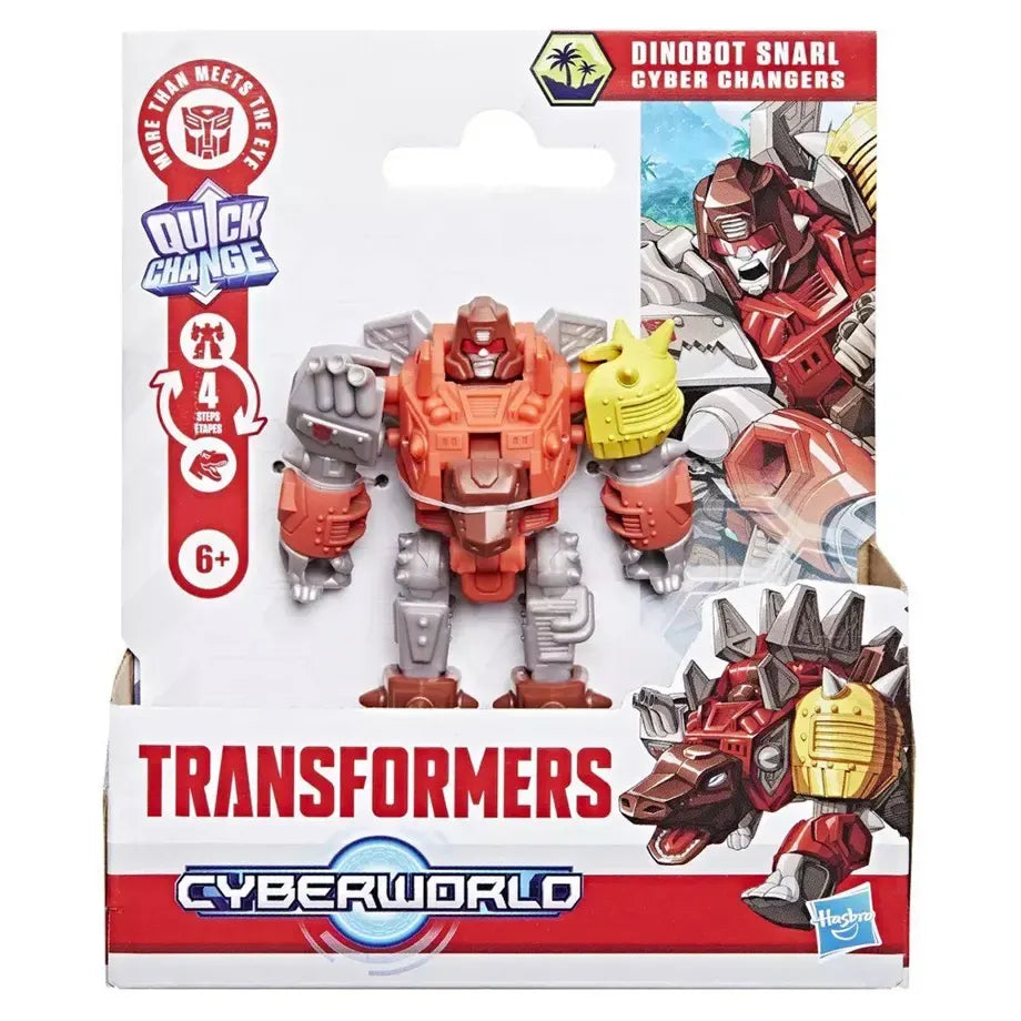 Hasbro Transformers Cyberworld Dinobot Snarl Cyber Changers Action Figure (10 cm)