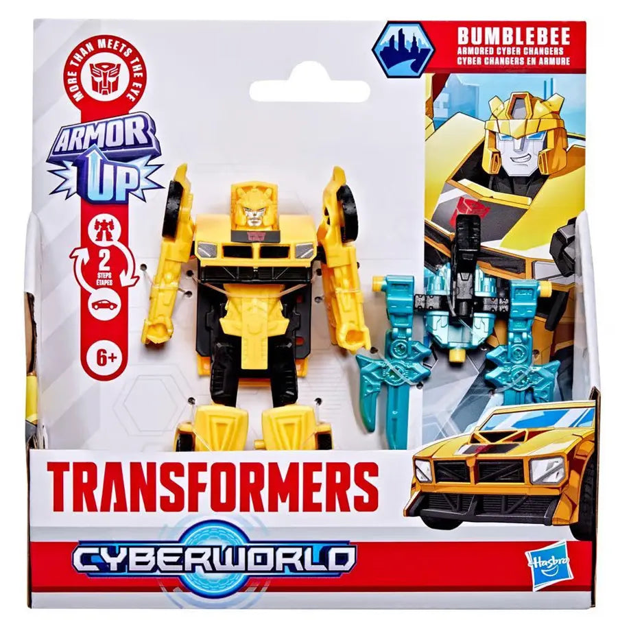 Transformers Cyberworld Bumblebee Armored Cyber Changers Action Figure (10 Cm)