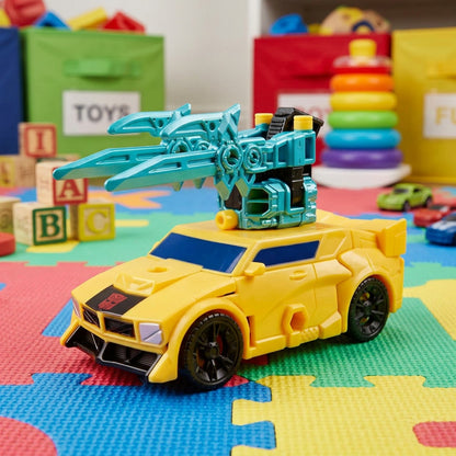 Transformers Cyberworld Bumblebee Armored Cyber Changers Action Figure (10 Cm)