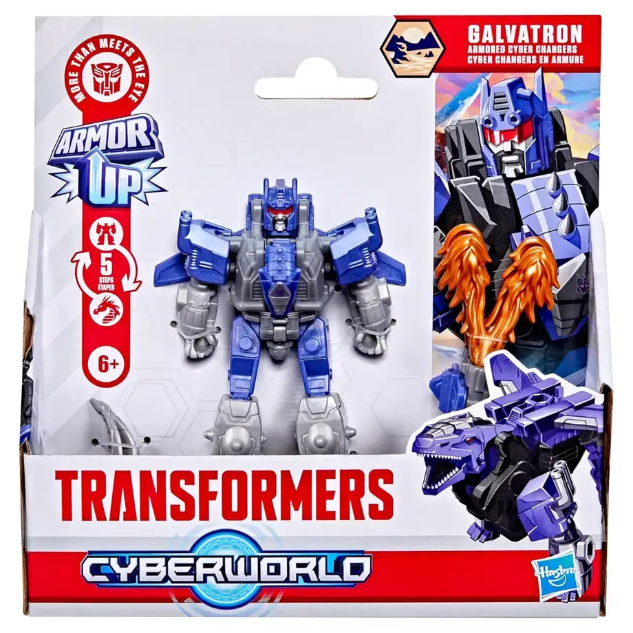Hasbro Transformers Cyberworld Galvatron Armored Cyber Changers Action Figure (10 cm)
