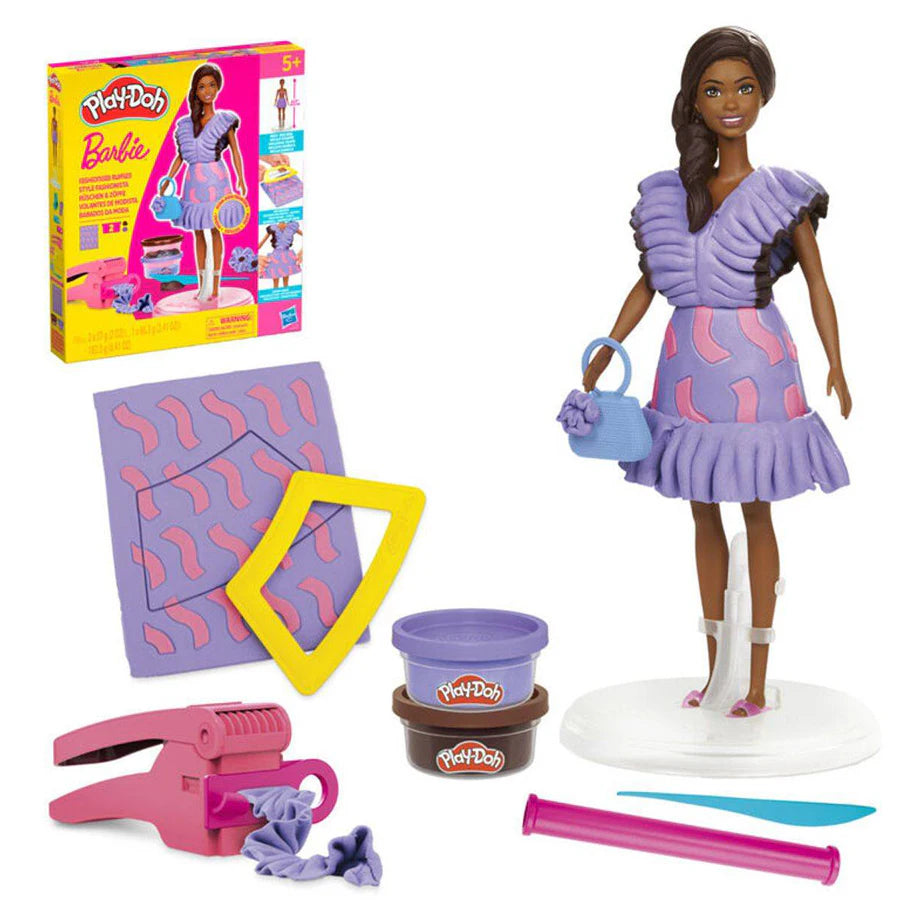 Play-Doh Barbie Fashionista Ruffles Doll Set (29.21 cm, 182.3 g)