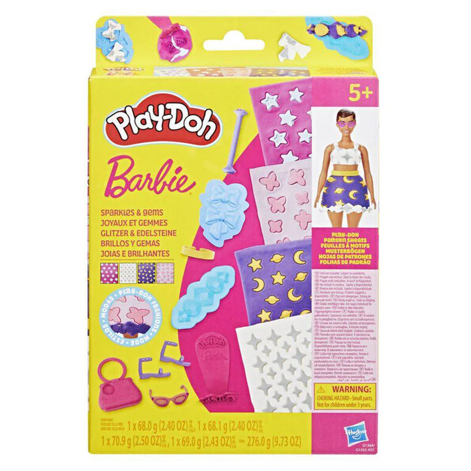 Play-Doh Barbie Sparkles and Gems Accessory Pack (276 g, 13 Pieces)