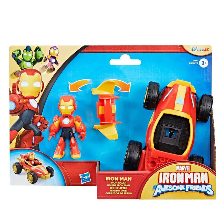 Hasbro Marvel Iron Man and His Awesome Friends Iron Man Iron Racer Playset