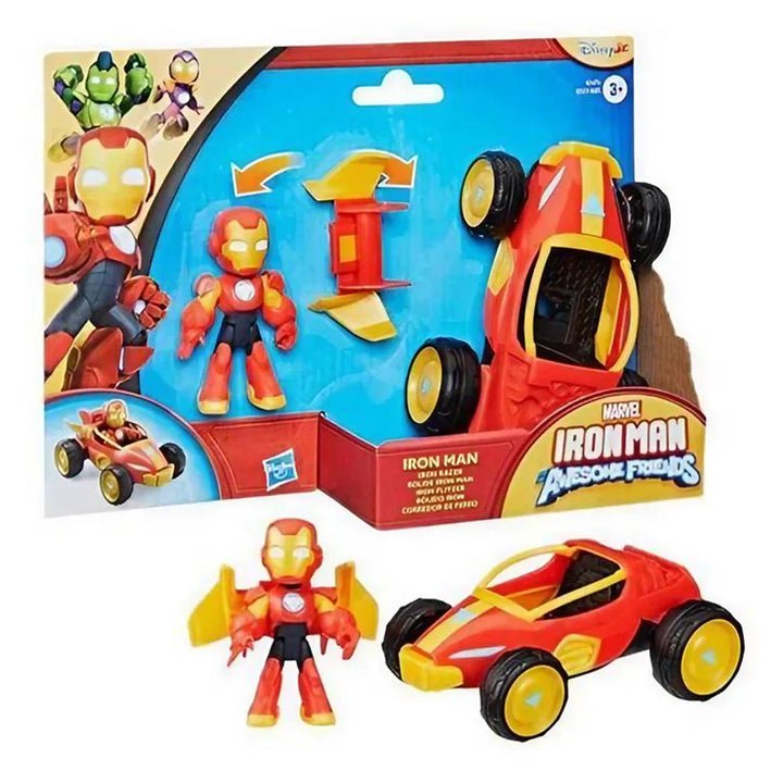 Hasbro Marvel Iron Man and His Awesome Friends Iron Man Iron Racer Playset