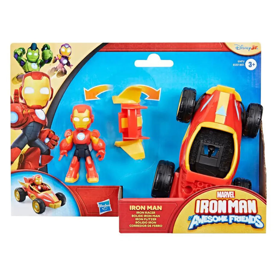 Hasbro Marvel Iron Man and His Awesome Friends Iron Man Iron Racer Playset