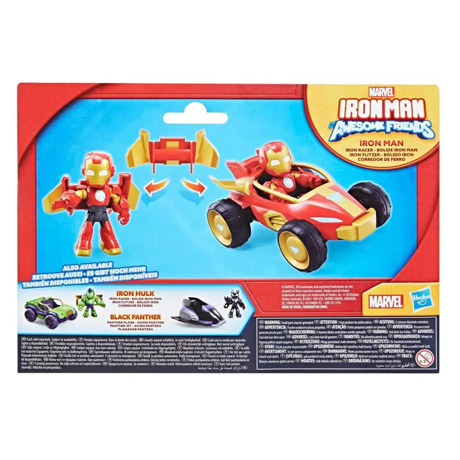 Hasbro Marvel Iron Man and His Awesome Friends Iron Man Iron Racer Playset