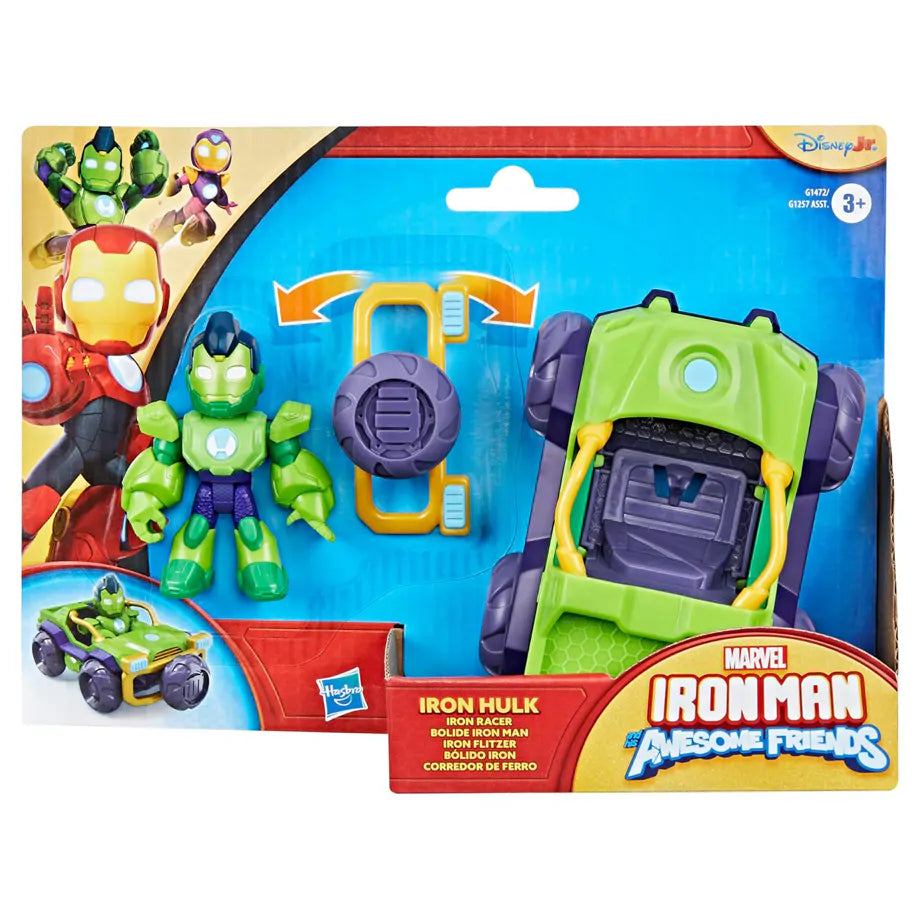 Hasbro Marvel Iron Man and His Awesome Friends Iron Hulk Iron Racer Playset