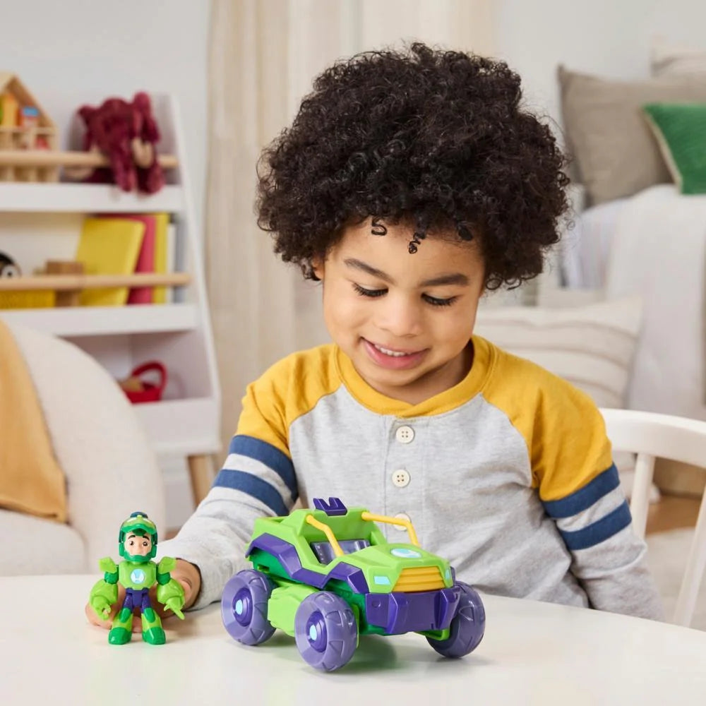 Hasbro Marvel Iron Man and His Awesome Friends Iron Hulk 2-in-1 Mech Suit & Vehicle Playset