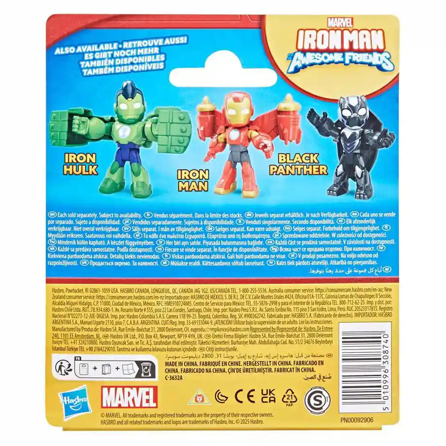Hasbro Marvel Iron Man and His Awesome Friends Black Panther Action Figure Set