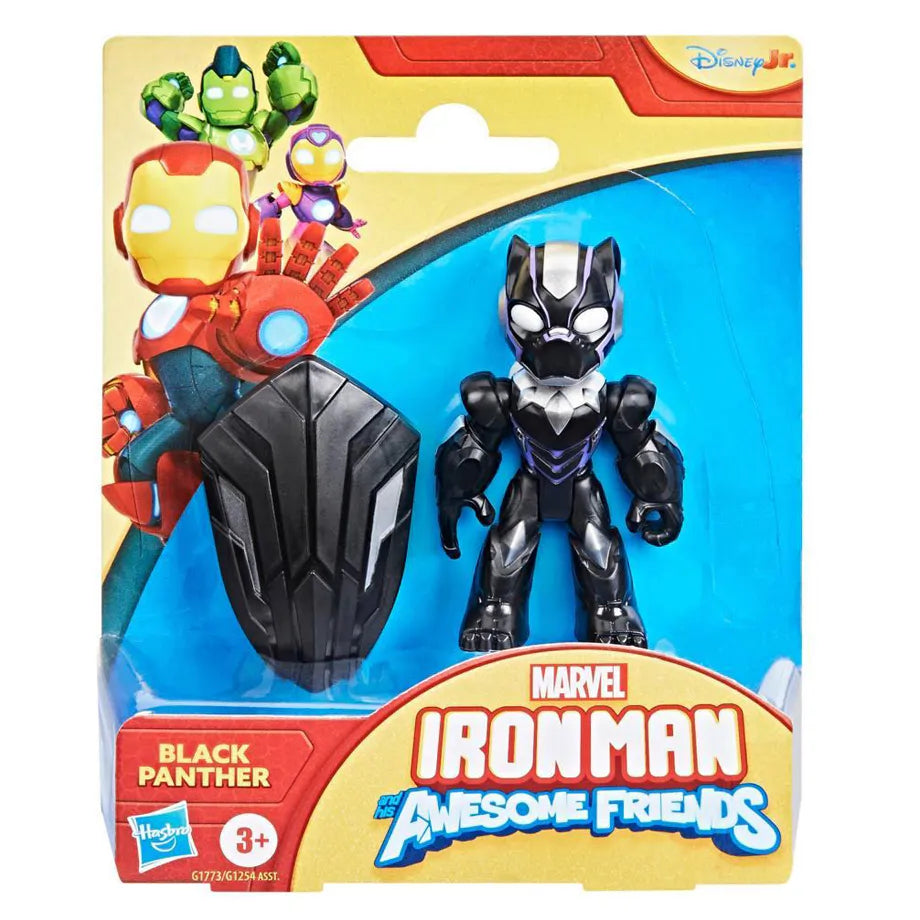 Hasbro Marvel Iron Man and His Awesome Friends Black Panther Action Figure Set