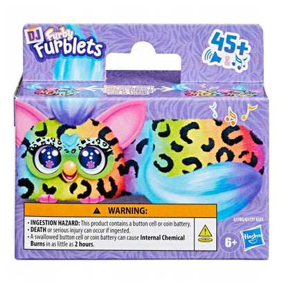 Furby DJ Furblets Rain-Bow-Kat Mini Electronic Plush Toy