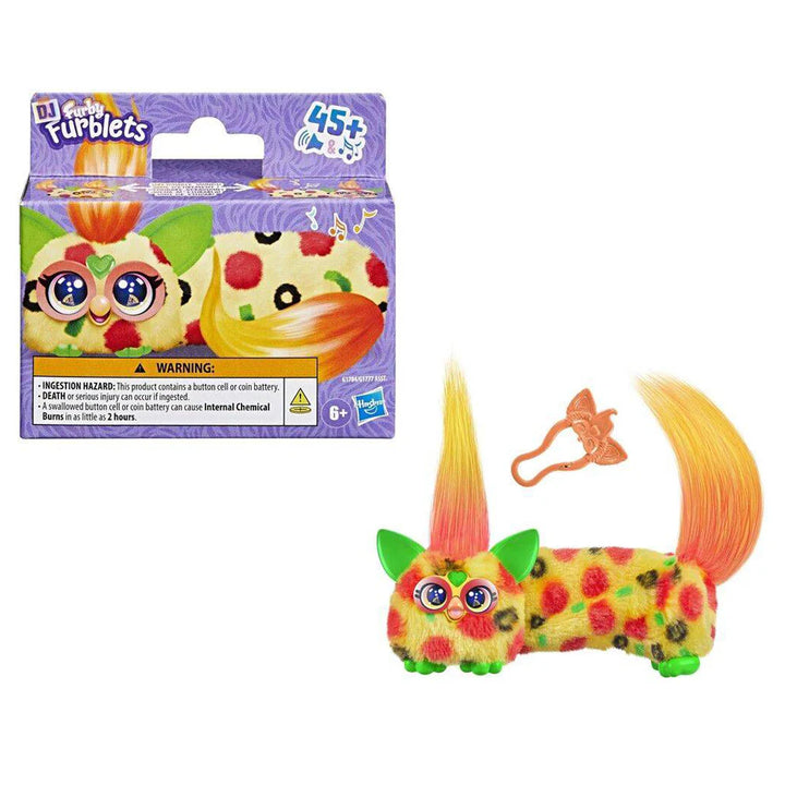 Furby DJ Furblets Pepp-Oh-Roni Mini Electronic Plush Toy