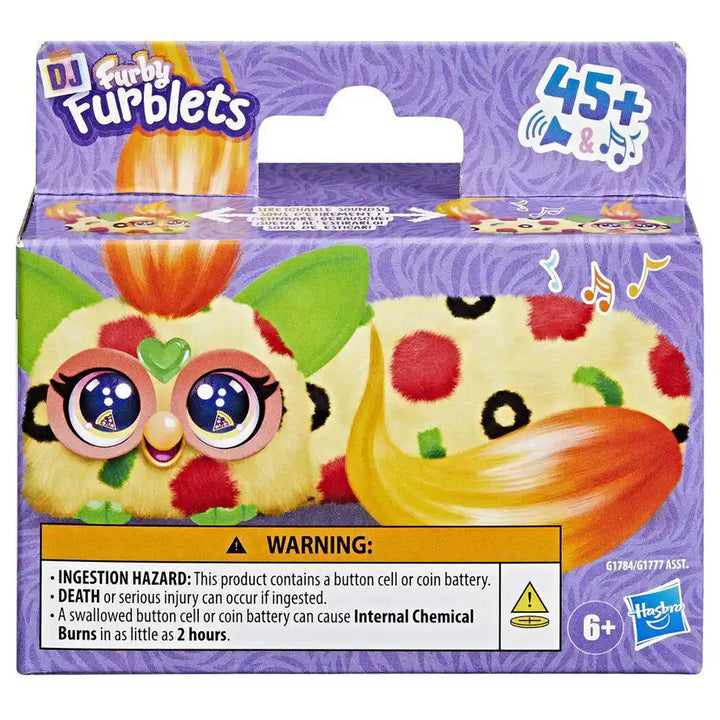 Furby DJ Furblets Pepp-Oh-Roni Mini Electronic Plush Toy