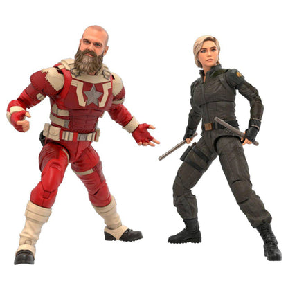 Marvel Thunderbolts Yelena Belova & Red Guardian Action Figures Set (15 cm)