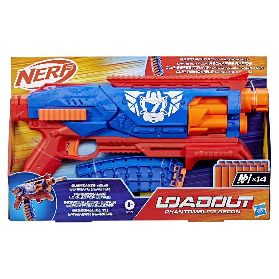 NERF Loadout Phantomblitz Recon Blaster With 14 N1 Darts