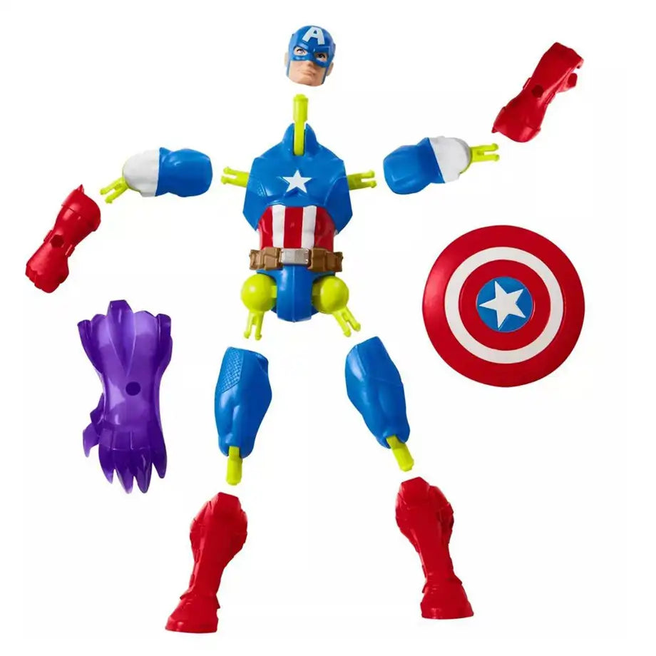 Marvel MixMashers Captain America Avengers Mix-And-Match Action Figure Set (12 cm)