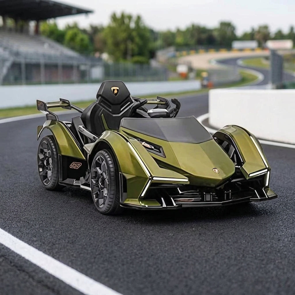 Lamborghini Vision Gran Turismo Electric Ride-On Car (12V, Green)