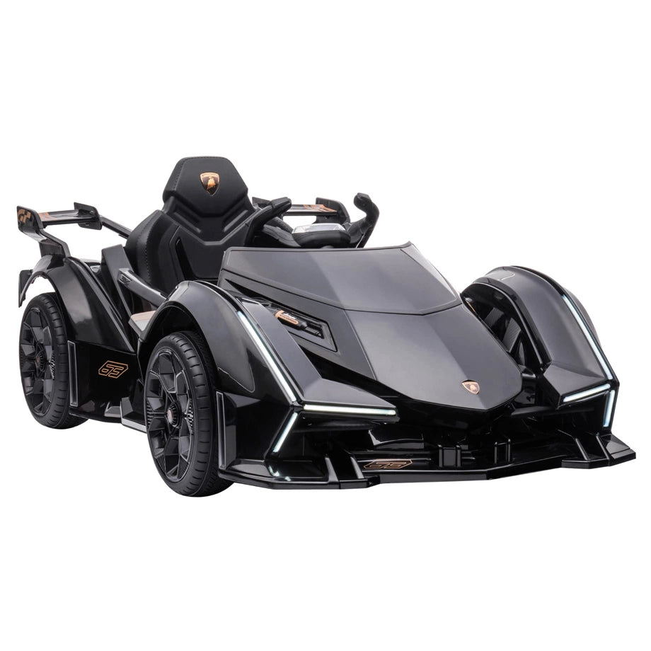 Lamborghini Vision Gran Turismo Electric Ride-On Car (12V, Black)