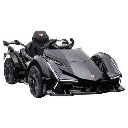 Lamborghini Vision Gran Turismo Electric Ride-On Car (12V, Black)
