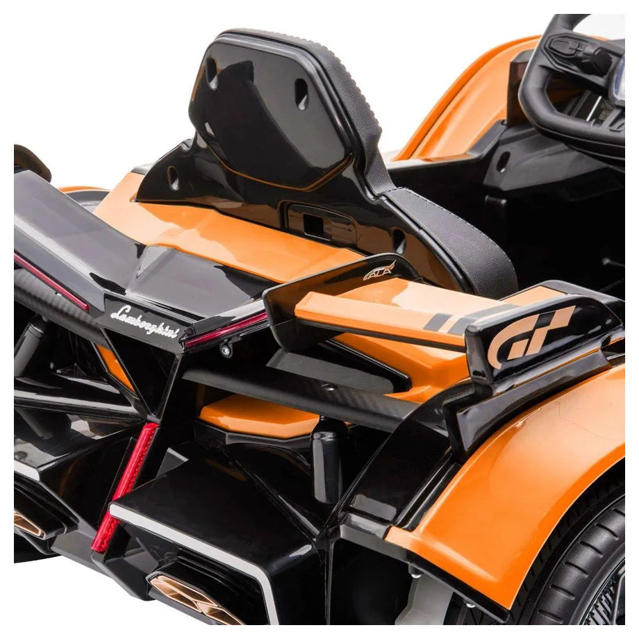 Lamborghini Vision Gran Turismo Electric Ride-On Car (12V, Orange)
