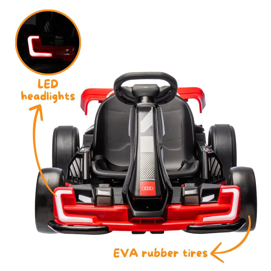 Audi Sport Drifting Ride-On Go Kart (24 V, Red)