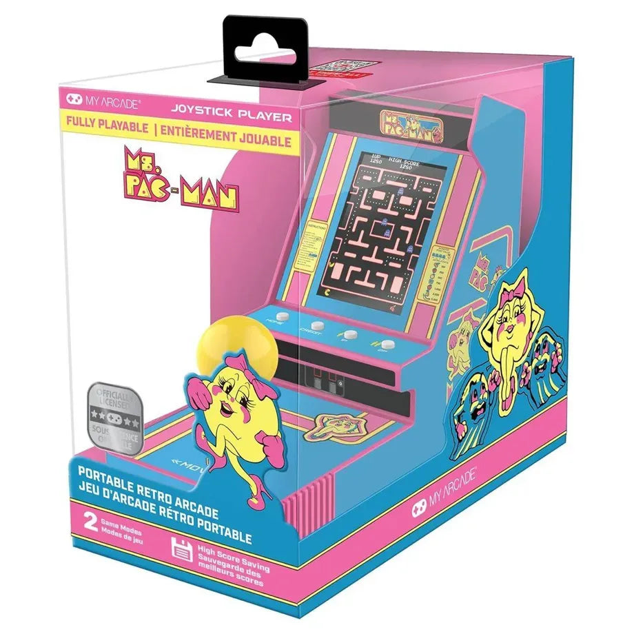 My Arcade Ms. PAC-MAN Joystick Player Portable Retro Arcade