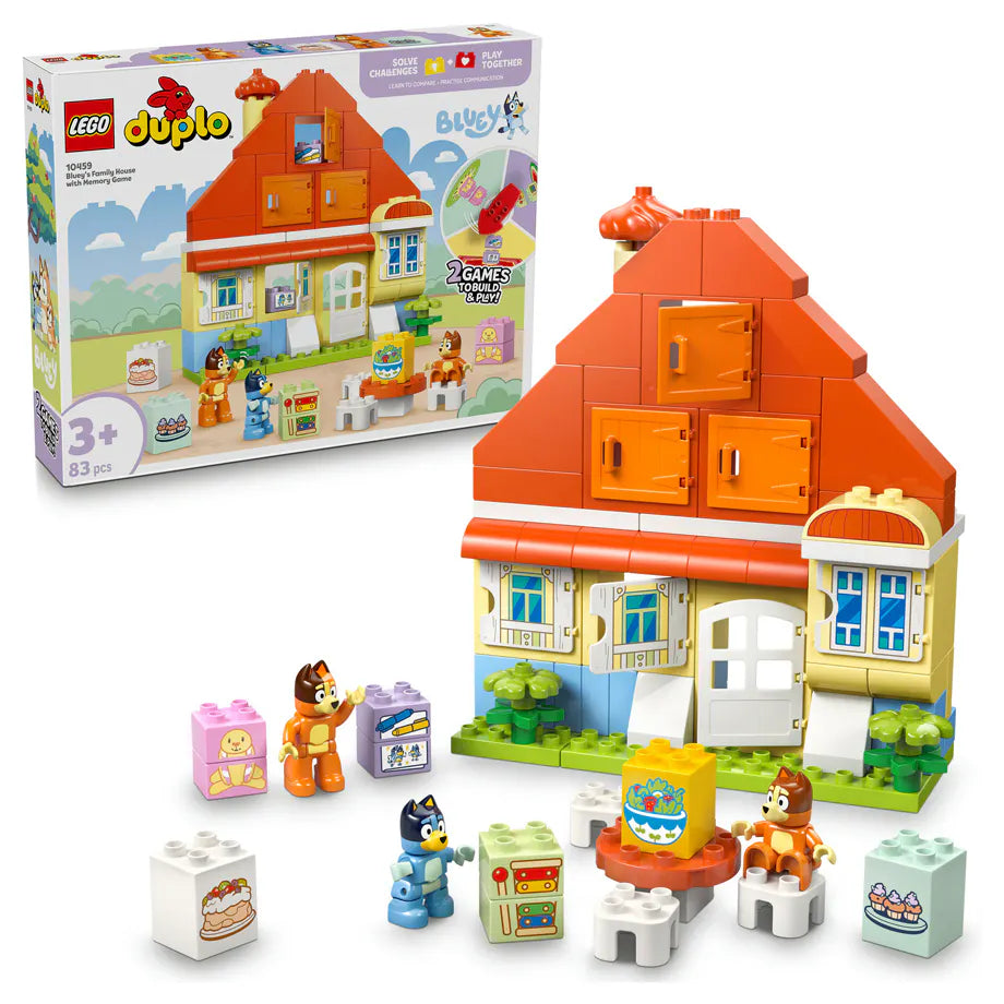 LEGO Duplo Bluey: Bluey’S Family House With Memory Game Building Set