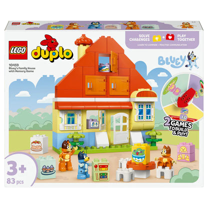 LEGO Duplo Bluey: Bluey’S Family House With Memory Game Building Set