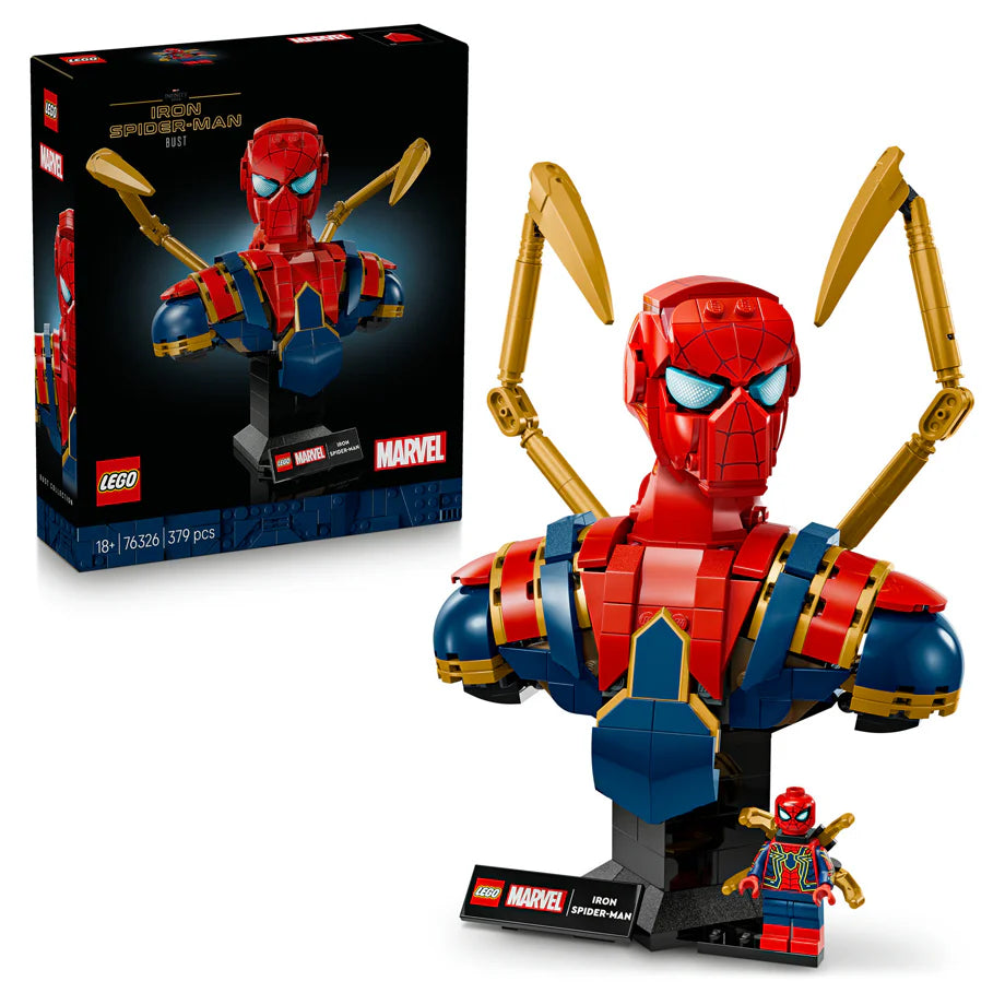 LEGO Marvel Iron Spider-Man Bust Collectible Building Set
