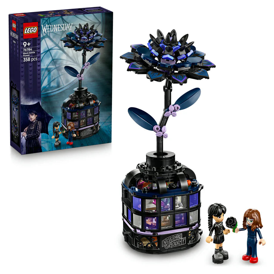 LEGO Wednesday Black Dahlia Flower Building Set